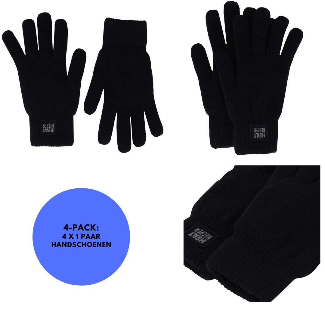 Heat Keeper - Gants Thermiques - Femme - Marine - 4 Paires - Gants - Bleu - Decathlon