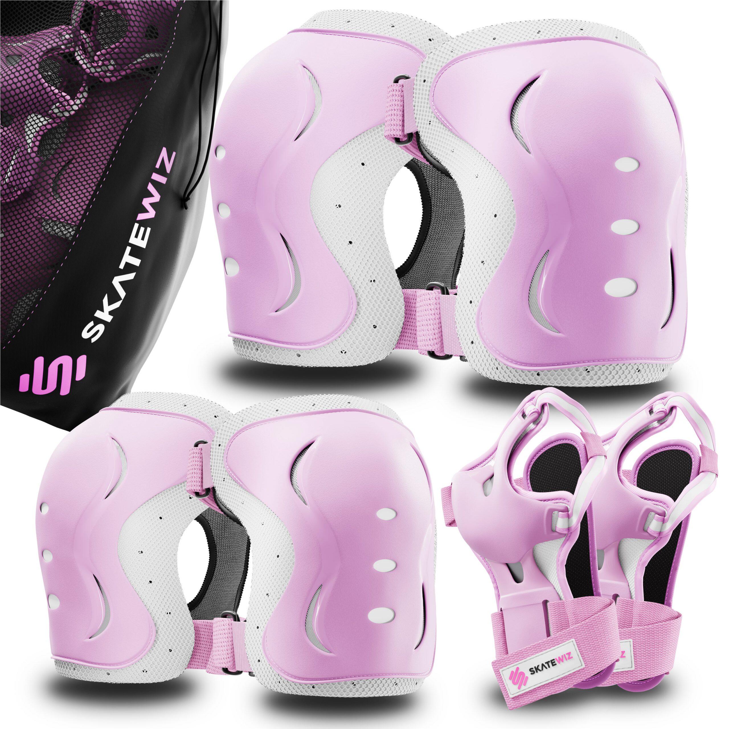 SKATEWIZ Schoner Set Protektoren Inliner 3-er Set Skateboard Kinder Schützer Knieschoner