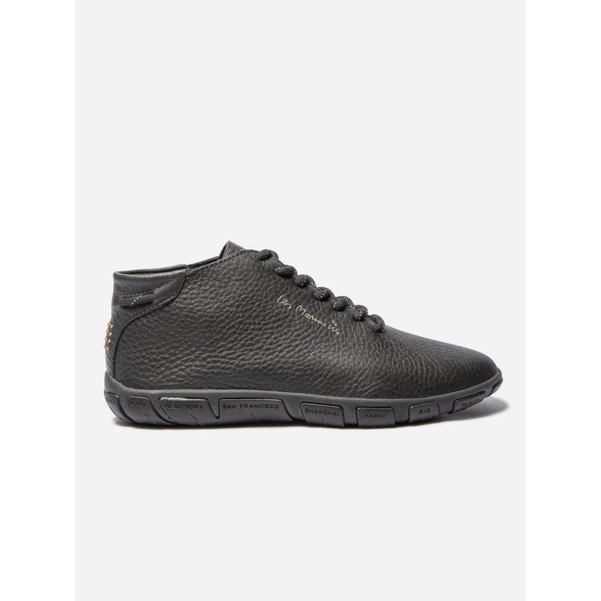 Tennis hautes Femme - JUHAYNA Marine + Or