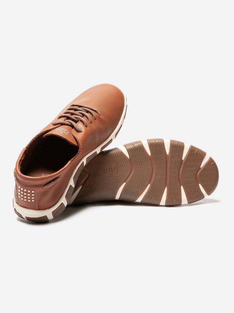 Baskets femme JAZARU Pecan en cuir talon 25 mm 4/4