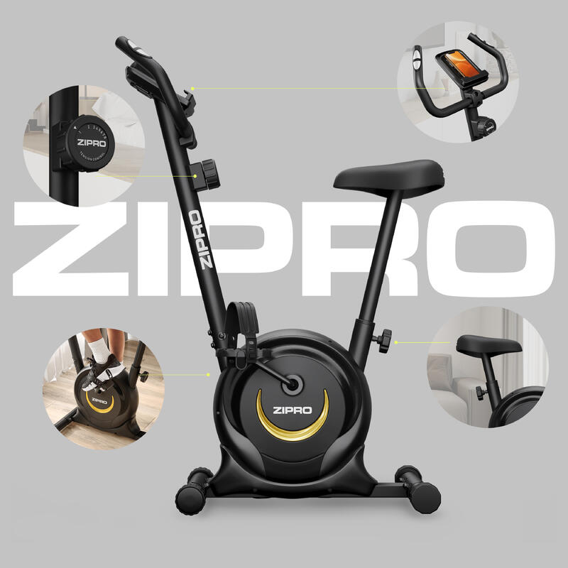 Bicicleta Estática magnética Zipro One S 8 níveis de resistência para cardio