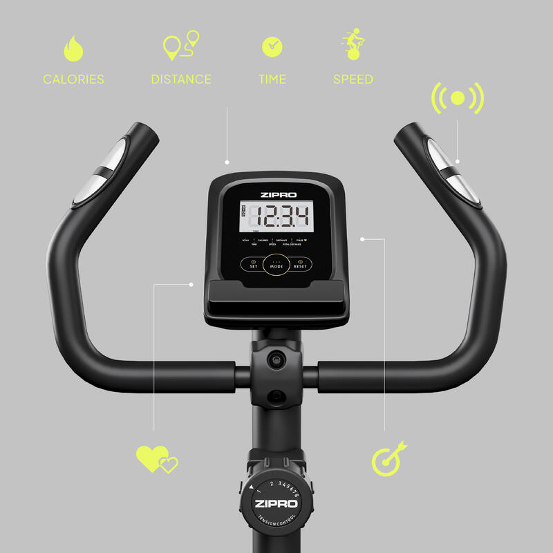 Bicicleta Estática magnética Zipro One S 8 níveis de resistência para cardio