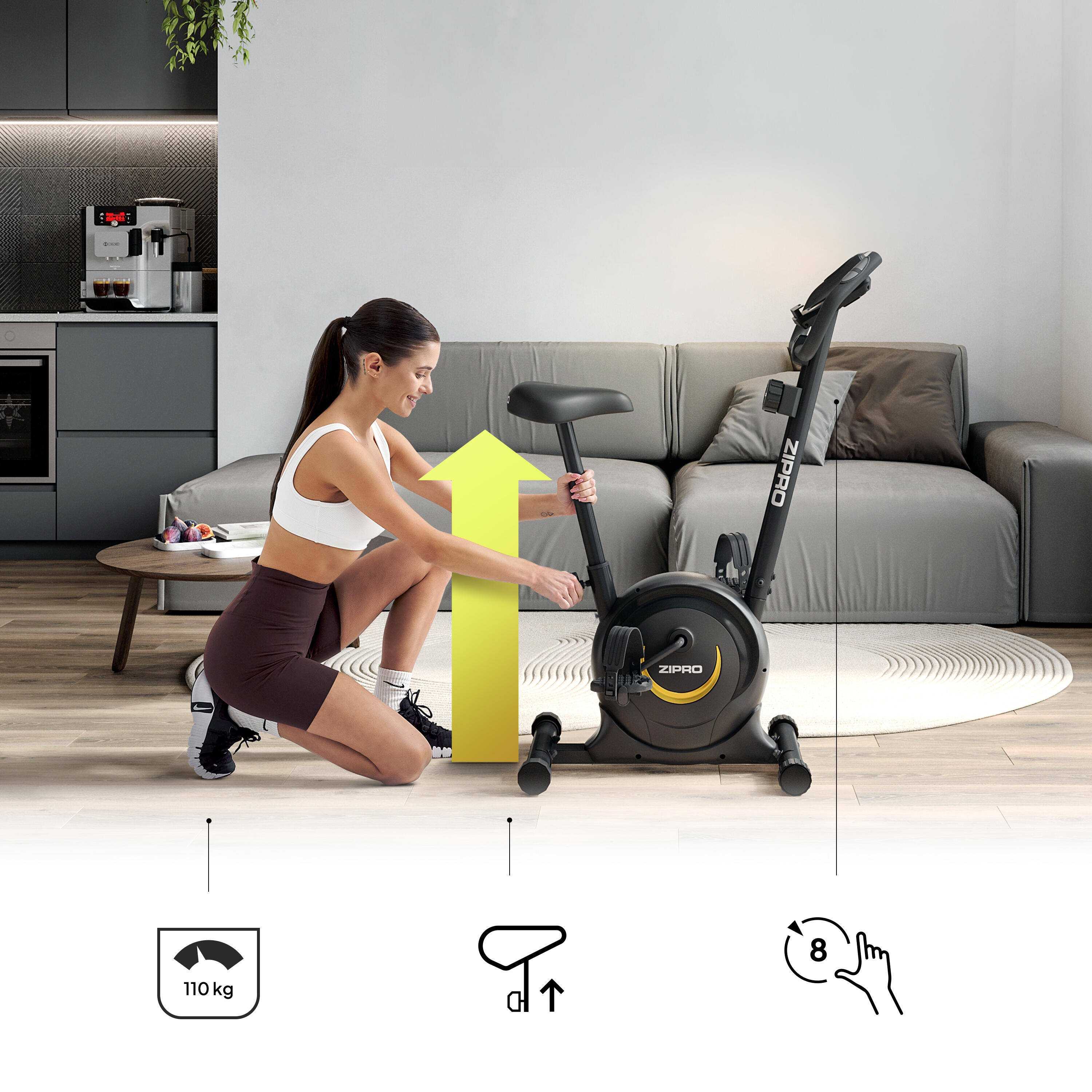Second Life - Rower stacjonarny, Zipro One S Gold - stan dobry 3/7