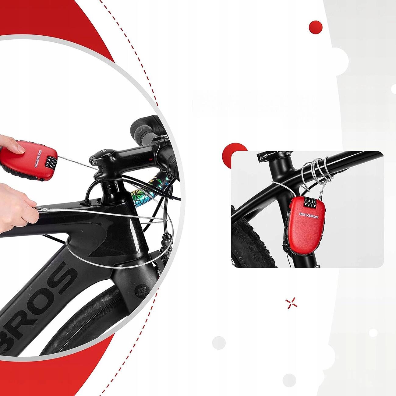 Fietsslot met intrekbare kabel Rockbros 4/7