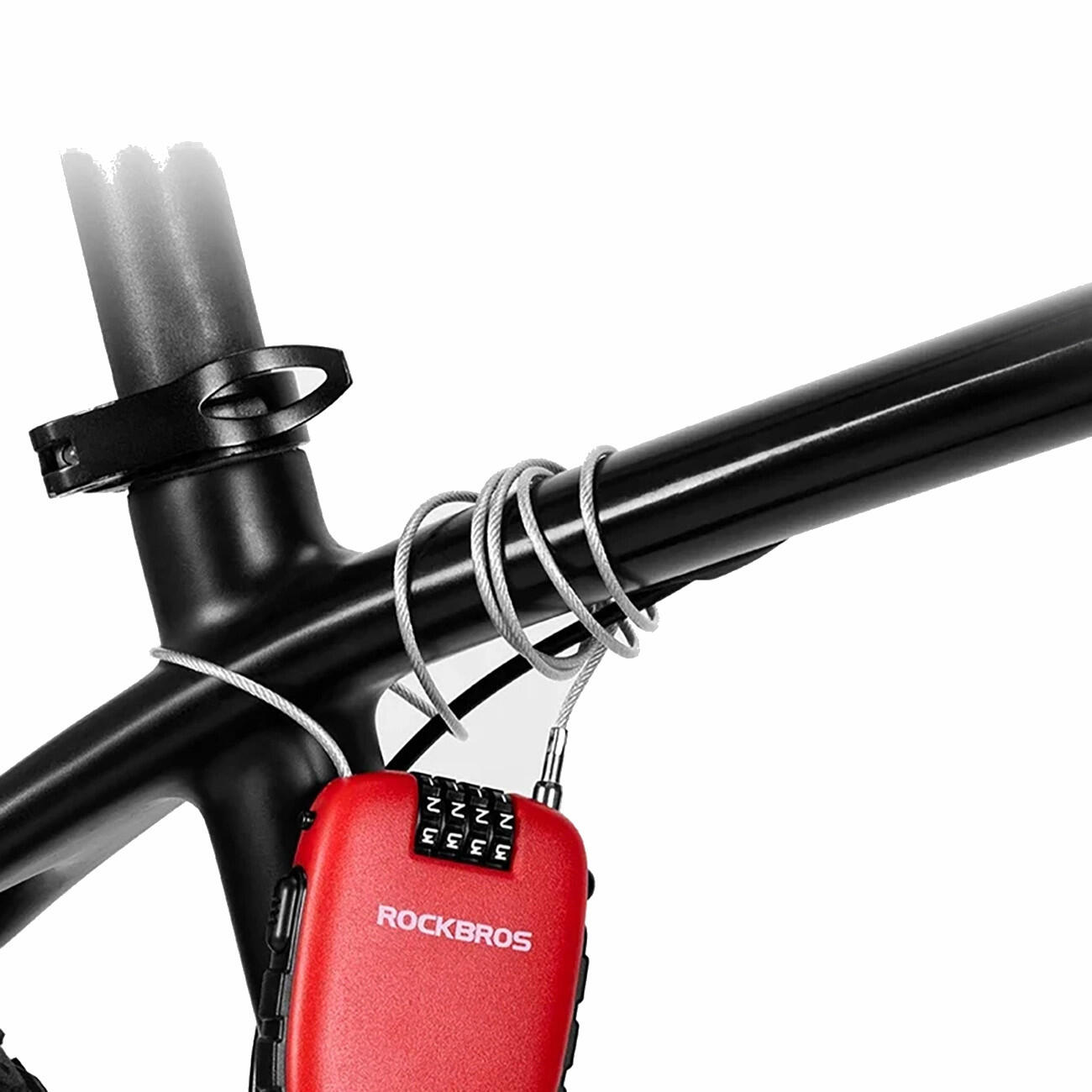 ROCKBROS Fietsslot met intrekbare kabel Rockbros