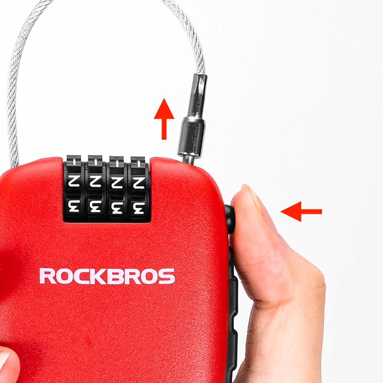 Fietsslot met intrekbare kabel Rockbros 3/7