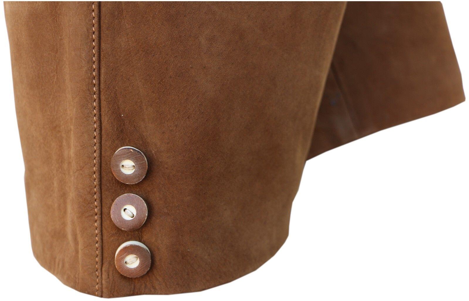 La Chasse® Trachten-Lederhose "Inzell" mit Stickerei und Hosenträger kurz Oefele 3/4