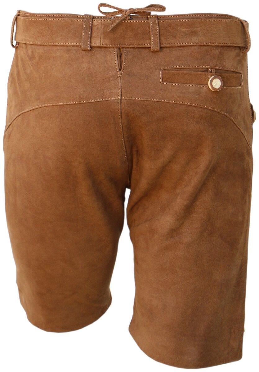 La Chasse® Trachten-Lederhose "Inzell" mit Stickerei und Hosenträger kurz Oefele 2/4