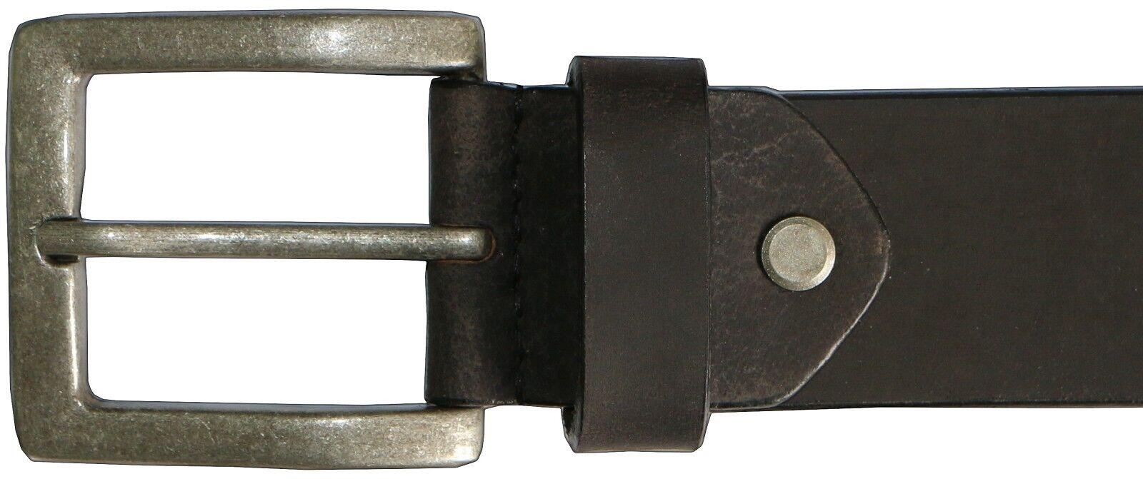Herren - Jagd - Ledergürtel - Büffelleder, selbst kürzbar - Bison - schwarz 2/7