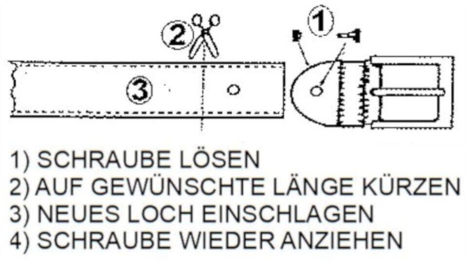 La Chasse® Ledergürtel »Büffelledergürtel "Bison" 5/7