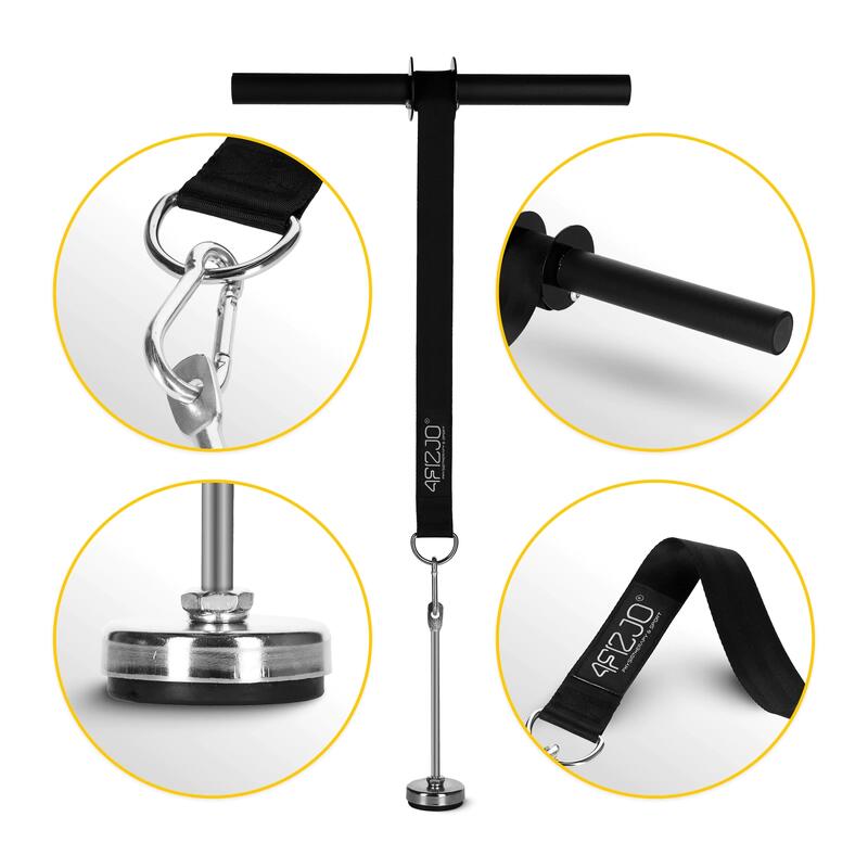 Bară pentru exerciții pentru antebrațe 4FIZJO Wrist Roller