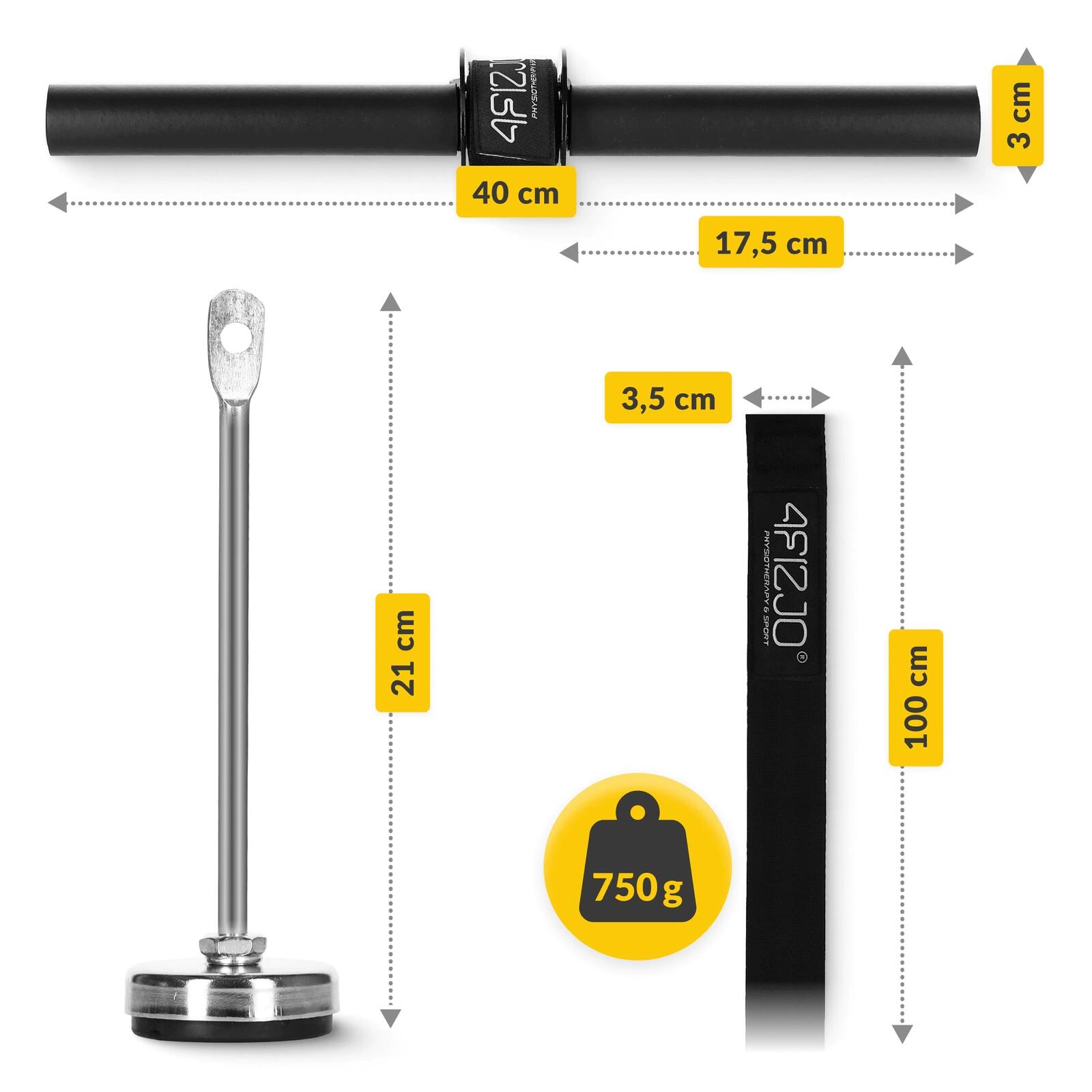 Posilovač paží Wrist Roller 4FIZJO 4/7