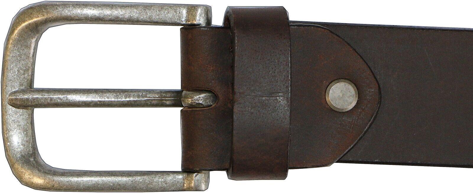 Herren - Jagd - Ledergürtel - Büffelleder, selbst kürzbar - Bison - braun 2/7