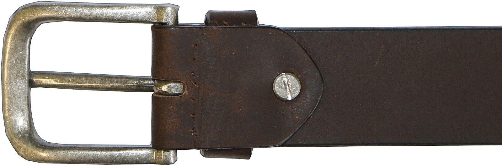 Herren - Jagd - Ledergürtel - Büffelleder, selbst kürzbar - Bison - braun 4/7