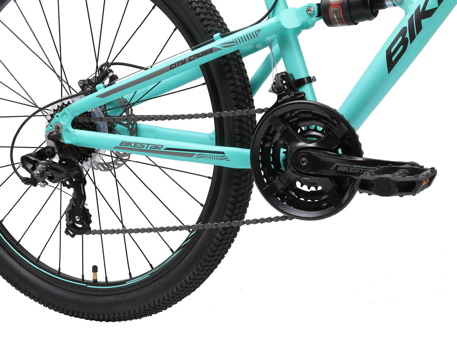 VTT 27.5" aluminium, tout suspendu, 21 vitesses, frein à disque 5/5