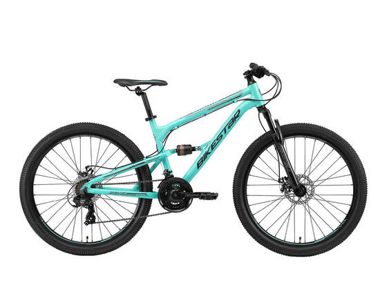 VTT 27.5" aluminium, tout suspendu, 21 vitesses, frein à disque