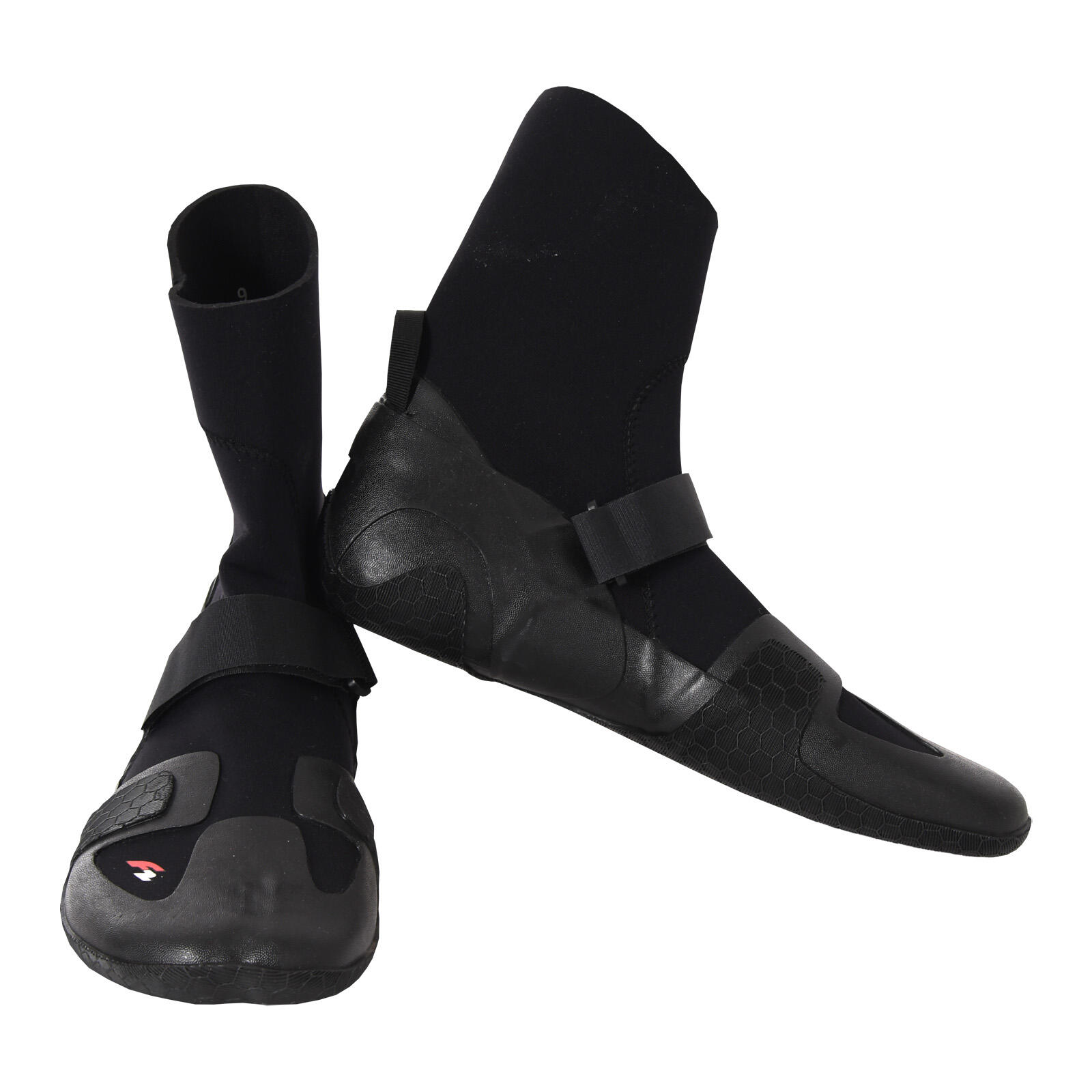 F2 Escarpines neopreno Zapatos descalzos Botines surf altos 40-41 Negro 2024/25 2/3