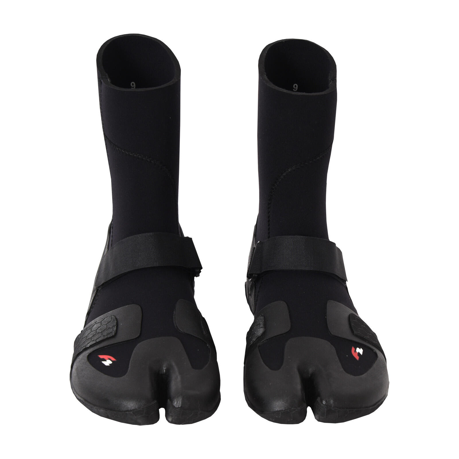 F2 Escarpines neopreno Zapatos descalzos dedos separados surf 47-48 Negro 24/25 2/3