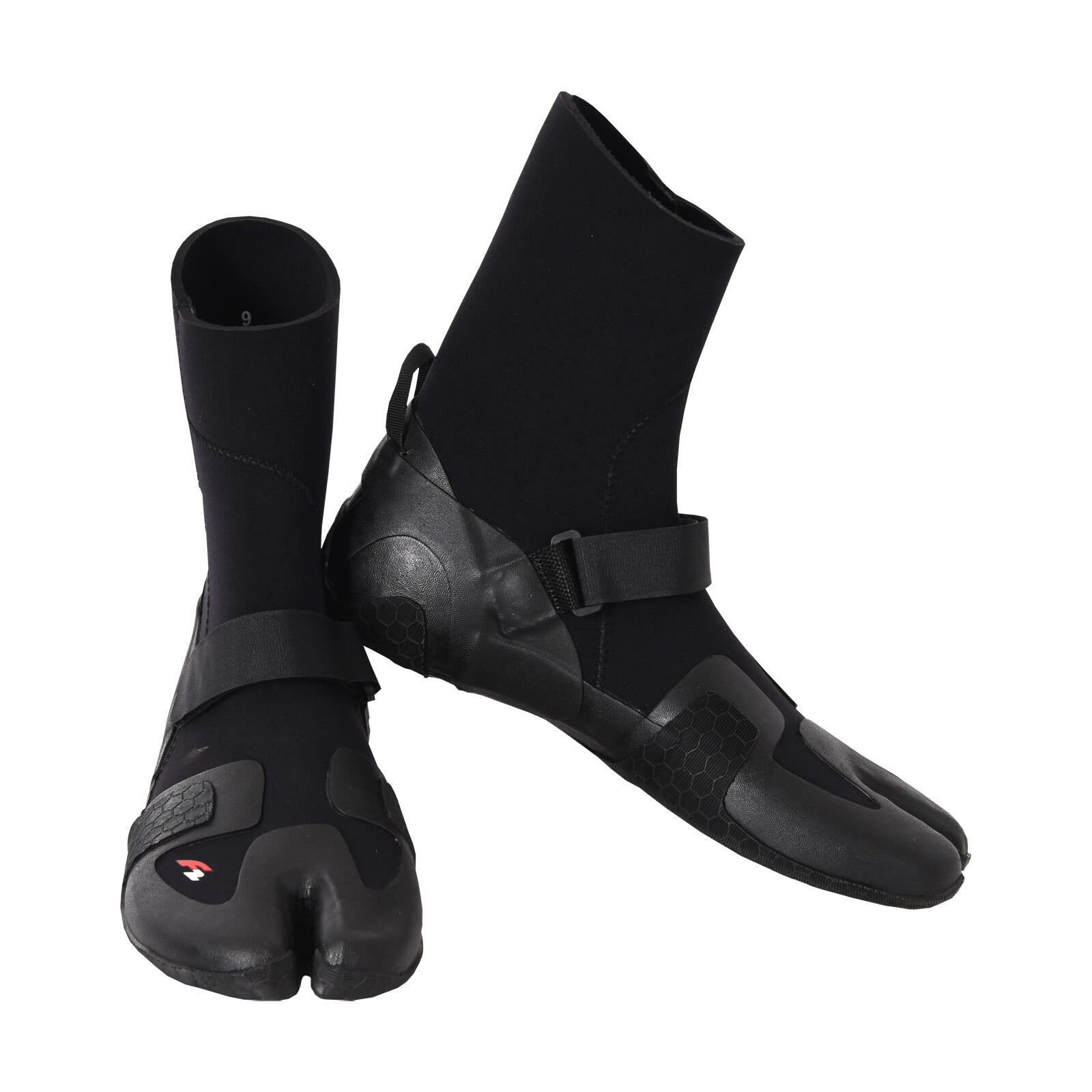 F2 Escarpines neopreno Zapatos descalzos dedos separados surf 47-48 Negro 24/25 3/3