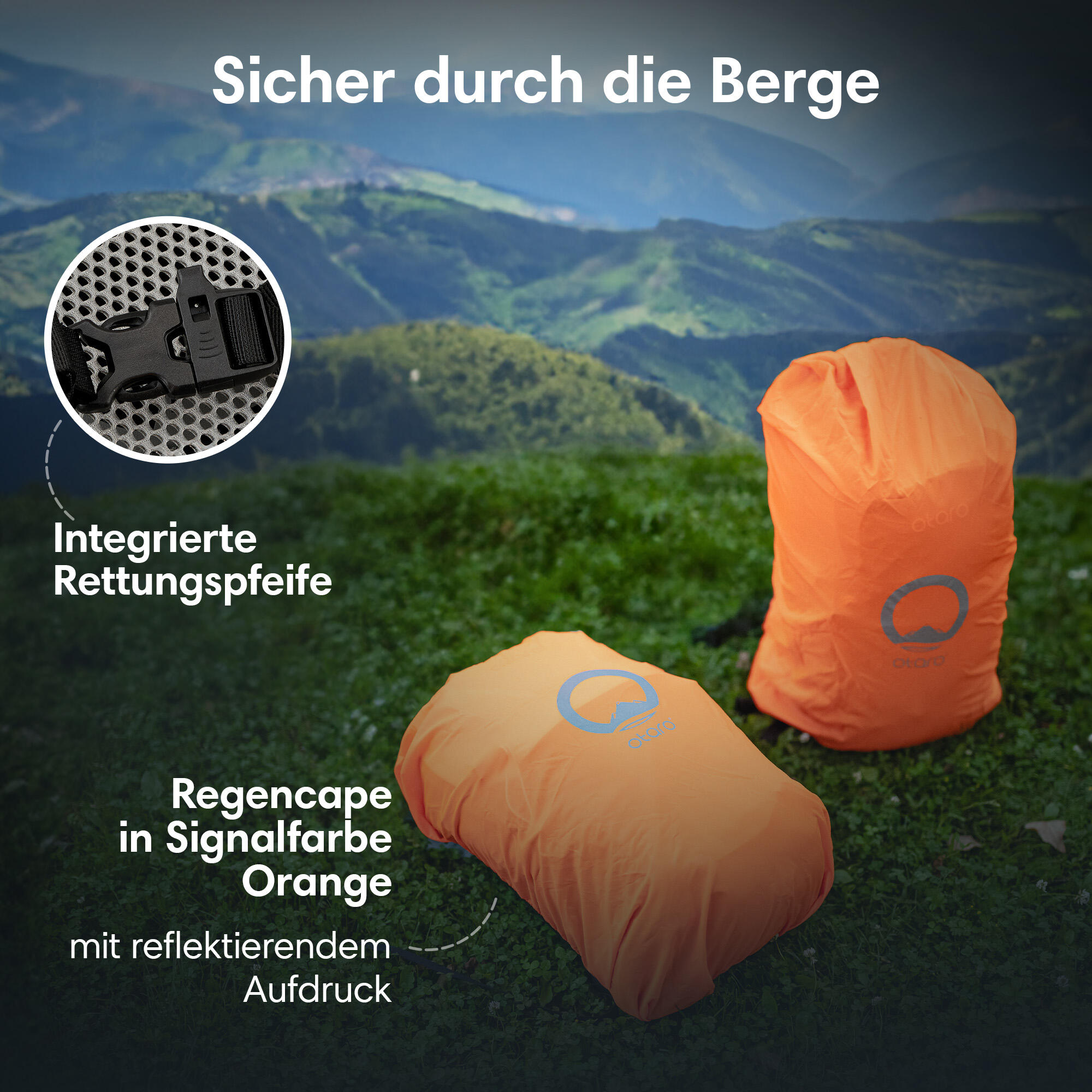 Wandelrugzak met regenhoes - Lichtgewicht uniseks trekkingrugzak | 23L Wit 5/7