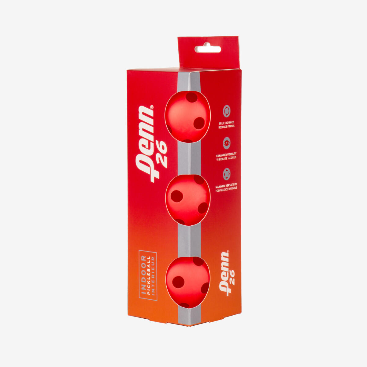 HEAD Bolas de Pickleball vermelhas para interior Head Penn 26