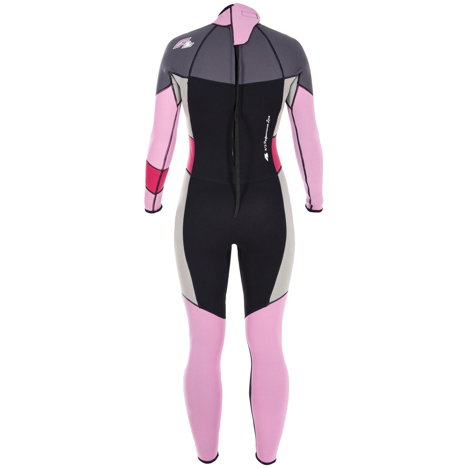 F2 Damen Neopren Anzug Gipsy - Full Suit 4/3 mm L Pink 2/2