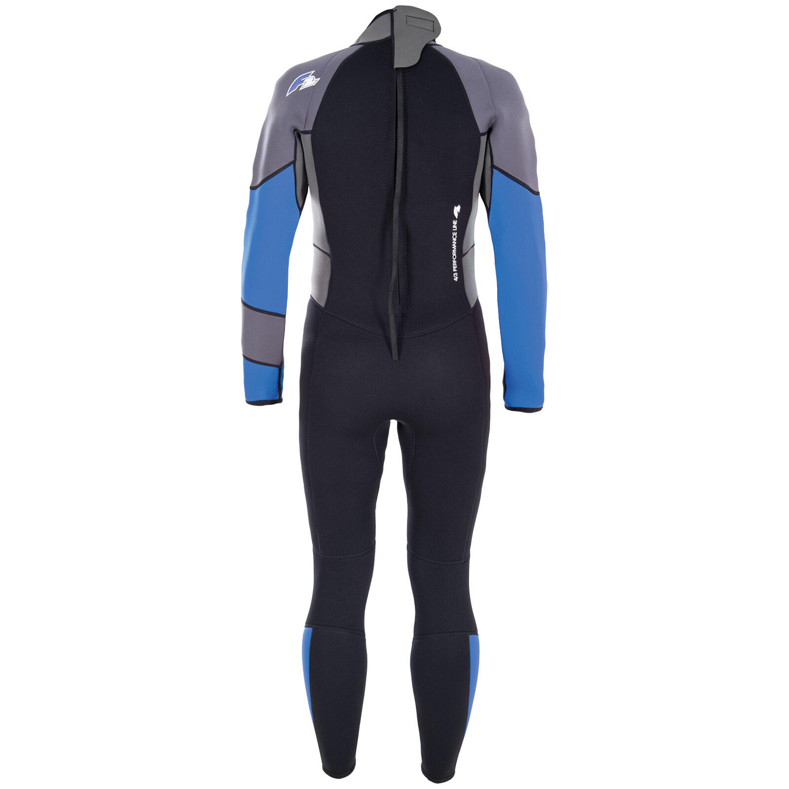 F2 Herren Neopren Anzug Rebel - Full Suit 4/3 mm XS Blau 2/2