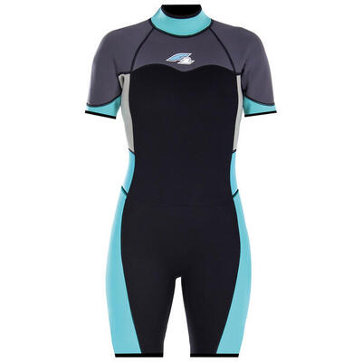 F2 Damen Neopren Anzug Gipsy - Shorty 3/2 mm S Türkis 2024/25