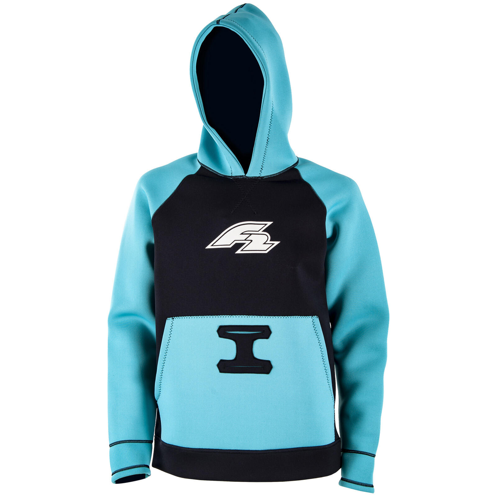 F2 F2   Neopren Oberteil Kite Hoodie 4/3mm M Türkis 2024/25