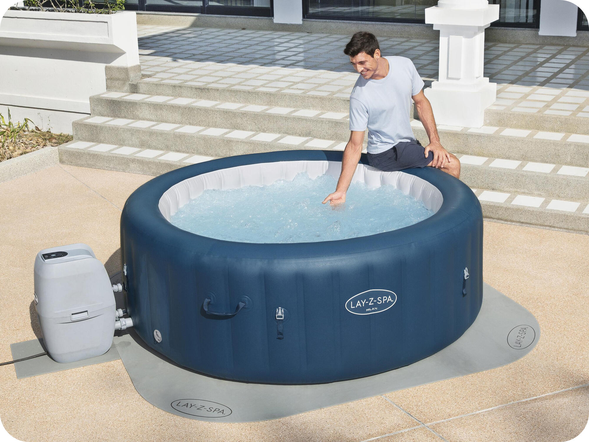 Lay-Z-Spa Floor Protector 85"x85"/2.16m x 2.16m 5/5