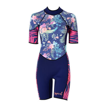 F2 Damen Neopren Anzug Kurz Tropical Shorty 2,5 mm XXS Multicolor 2024/25