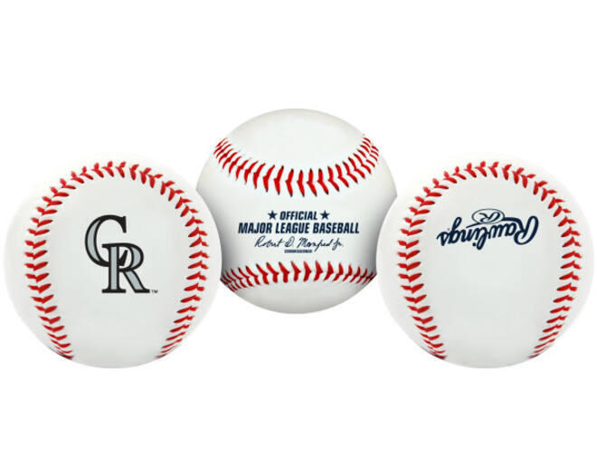 RAWLINGS Réplica de bola de basebol Rawlings MLB da equipa Rockies