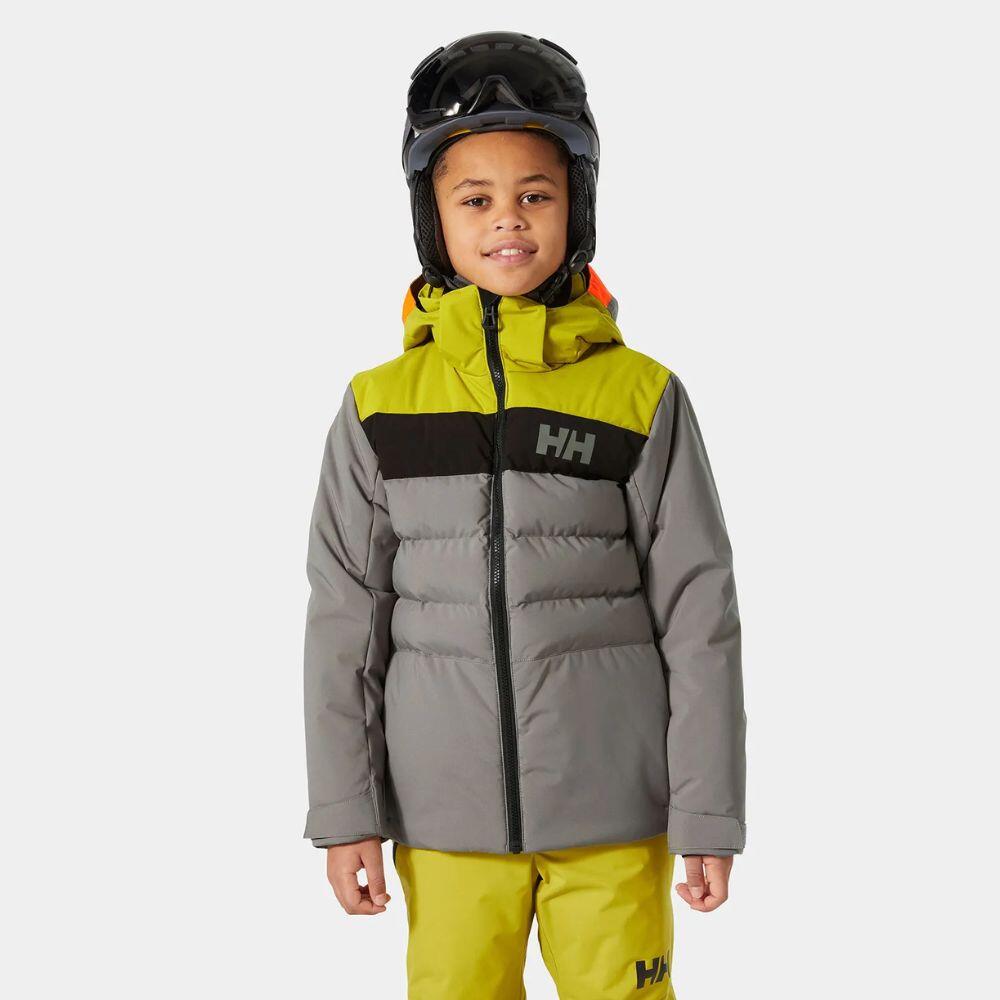 Helly Hansen Youth Boys Cyclone Ski Jacket Concrete