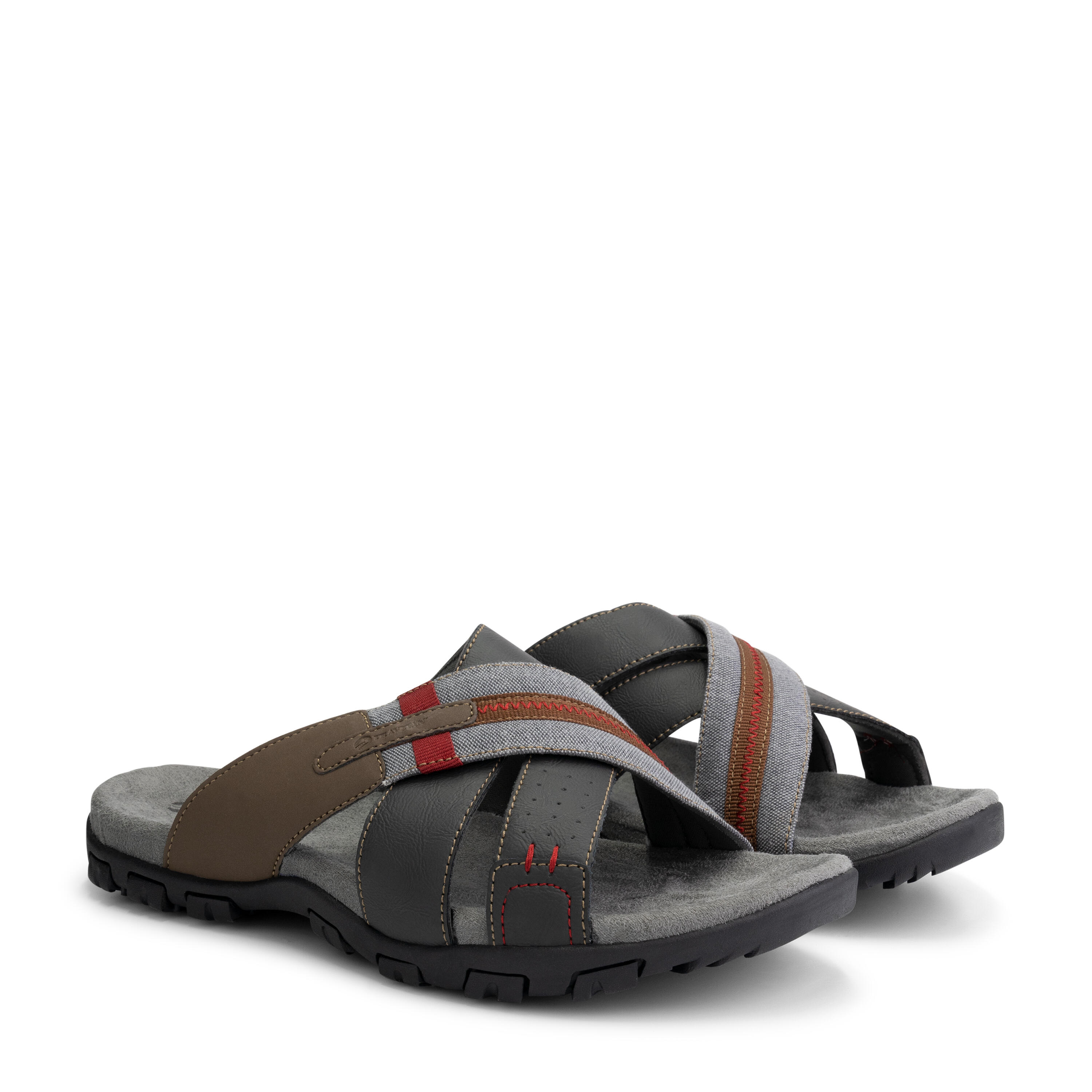 Leren wandelslippers Profielzool voor extra grip Heren Solsvik