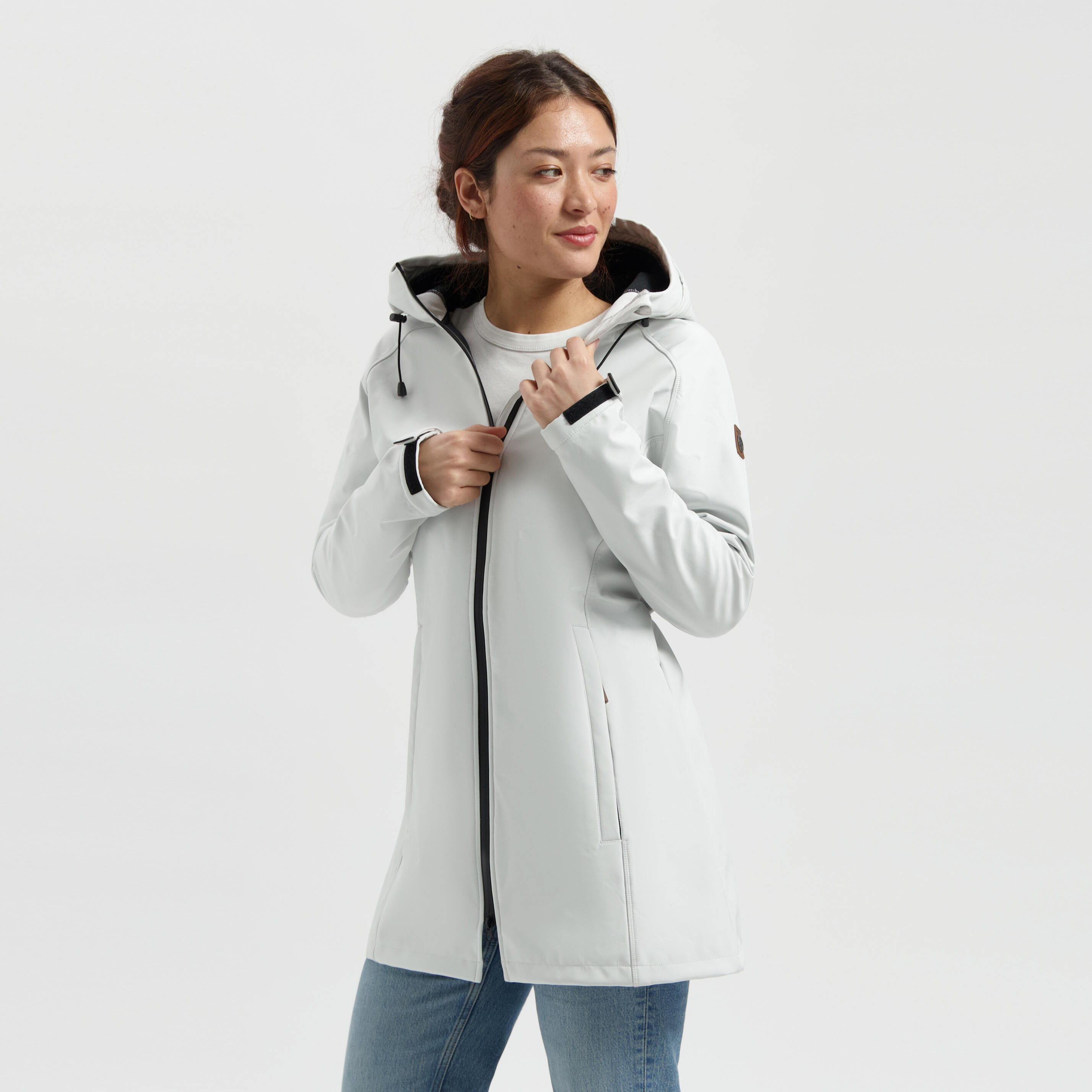 Giacca Softshell Donna Con Cappuccio - Impermeabile, Antivento, Foderata In Pile - Foto 3