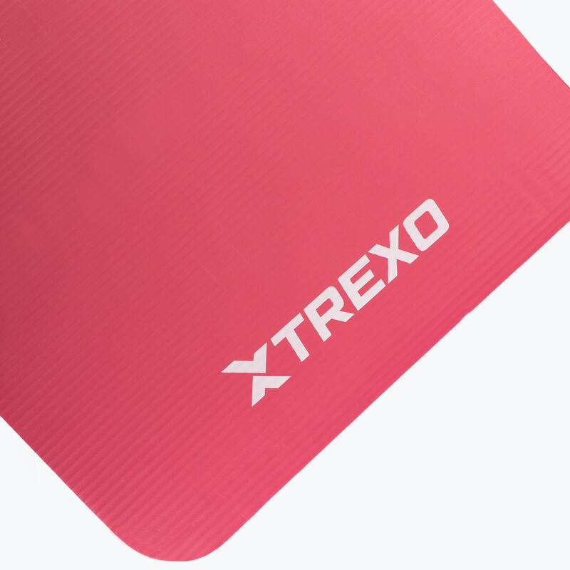 Tapis d'exercice TREXO NBR 15 mm avec ceinture