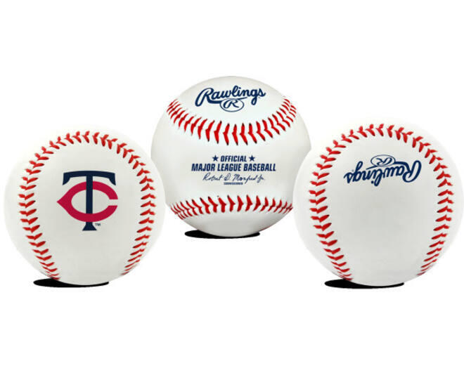 RAWLINGS Réplica de bola de basebol Rawlings MLB da equipa Twins
