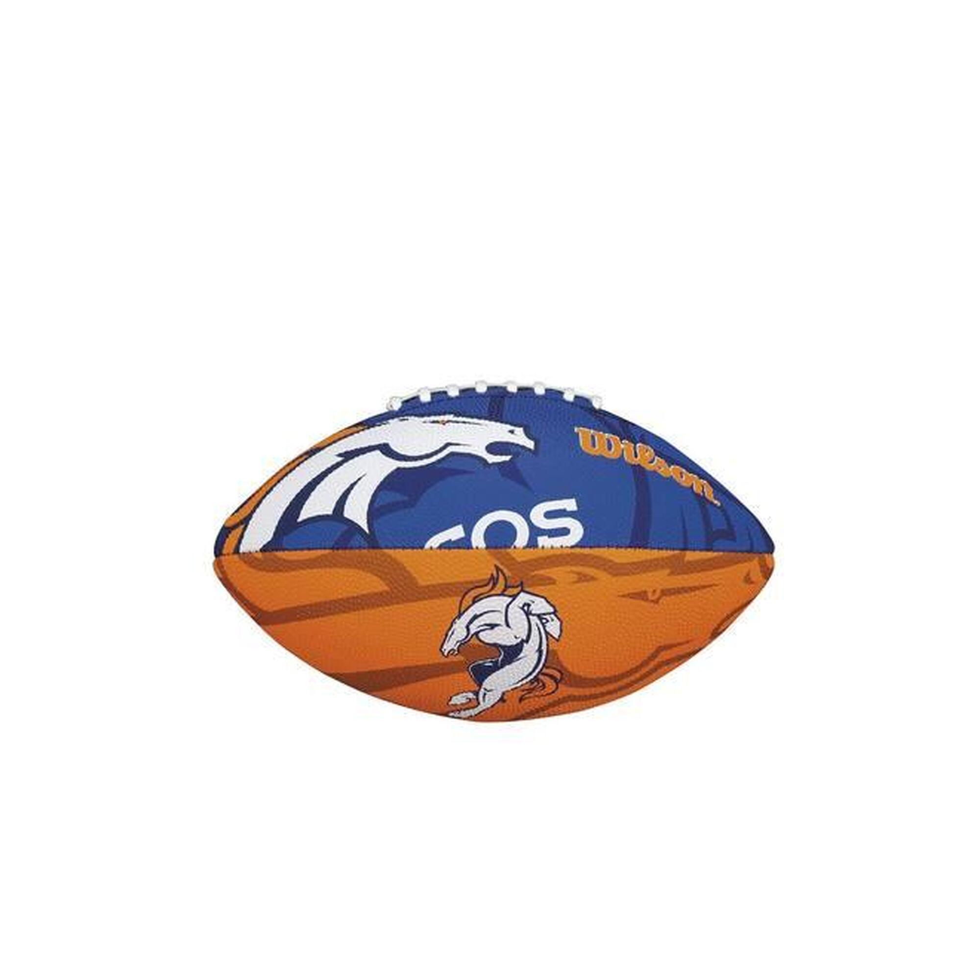 Wilson F1534XB Club Junior Broncos avec logo de l'équipe NFL