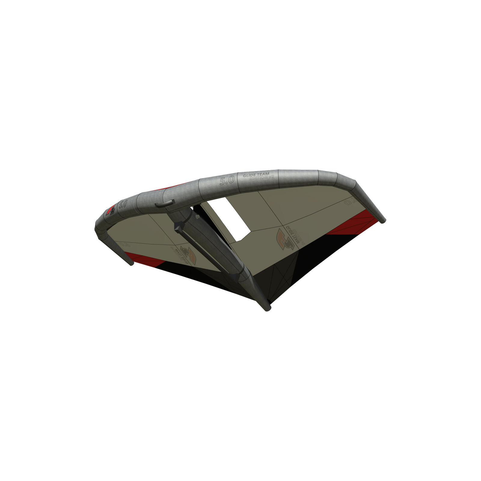 F2  Wing Glide Team Edition v2 Carbon Handle 5 qm Weiss/Grau 2024/25 3/3