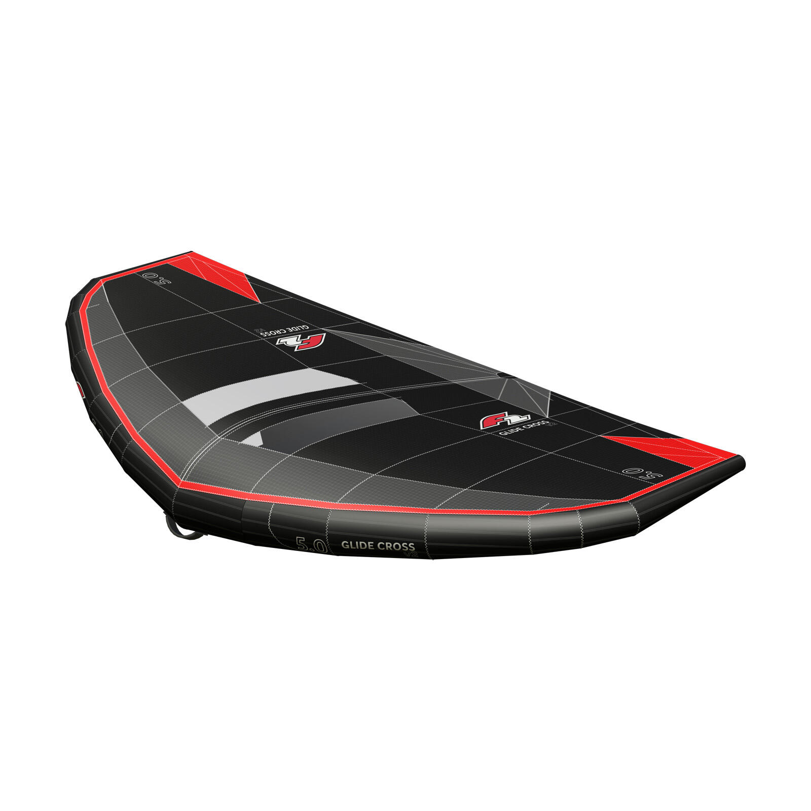 F2 Wing Glide Cross v2 Stiff Handle 3,5 qm Schwarz