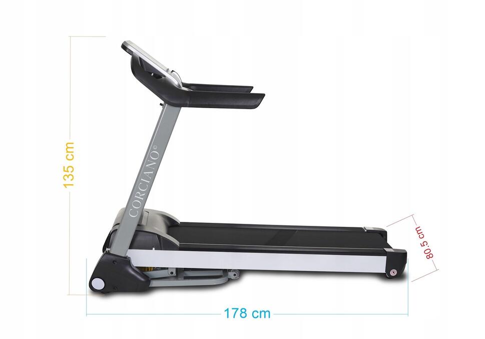 Bieżnia elektryczna Grande 150kg 20km/h Corciano Eliton