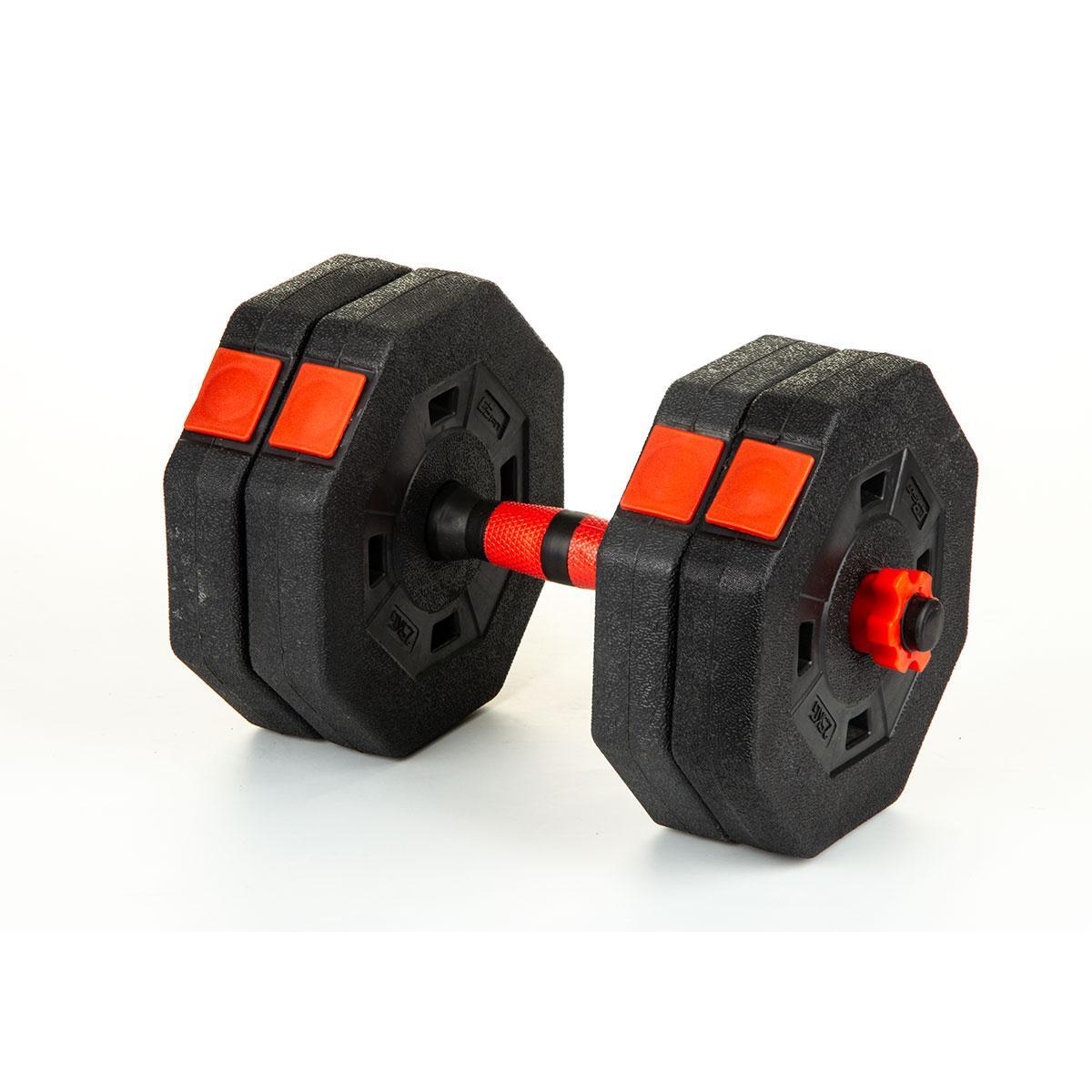 Zestaw do treningu siłowego 4w1 Enero Fit Hantla Kettlebell Sztanga Pompki 7/7