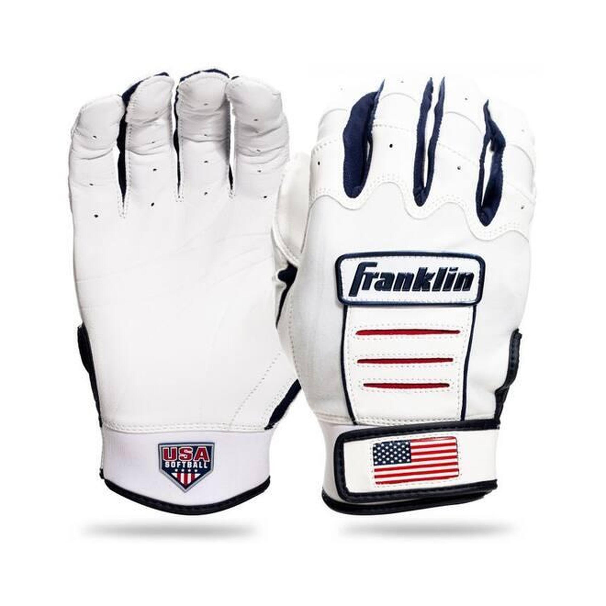 Franklin - Franklin Cfx Fp Chrome Series Women L Blanc/marine/rouge - Gants - Bleu|multicolore|noir - Grand - Decathlon