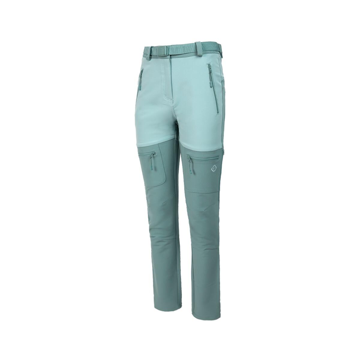 Izas - Pantalon Paules W : Confort Et Fonctionnalité Pour Vos Aventures En Montagne - Pantalons - Bleu|vert - Grand - Decathlon