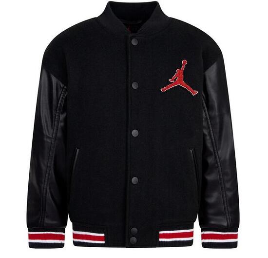 Giubbotto ragazzo jordan varsity - nero/rosso
