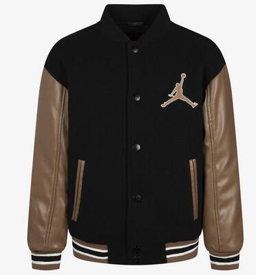 Giubbotto ragazzo jordan varsity - nero/marrone