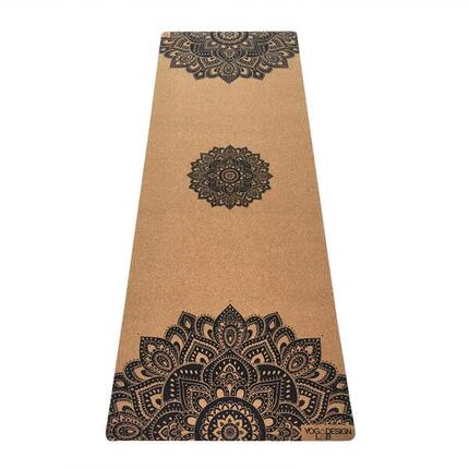 Tapis de yoga en liege 3,5 mm Yoga Design Lab - Mandala Noir