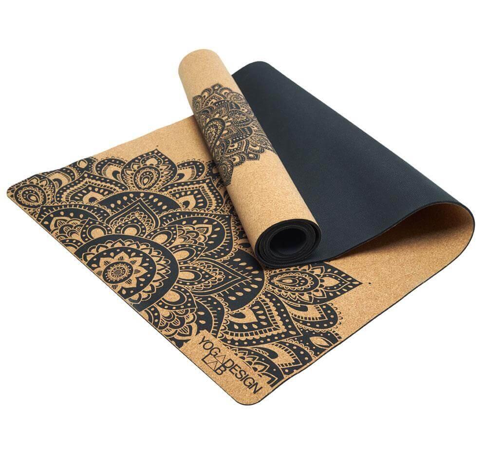 Esterilla de yoga de corcho de 3,5 mm de Yoga Design Lab - Mandala Black 2/6
