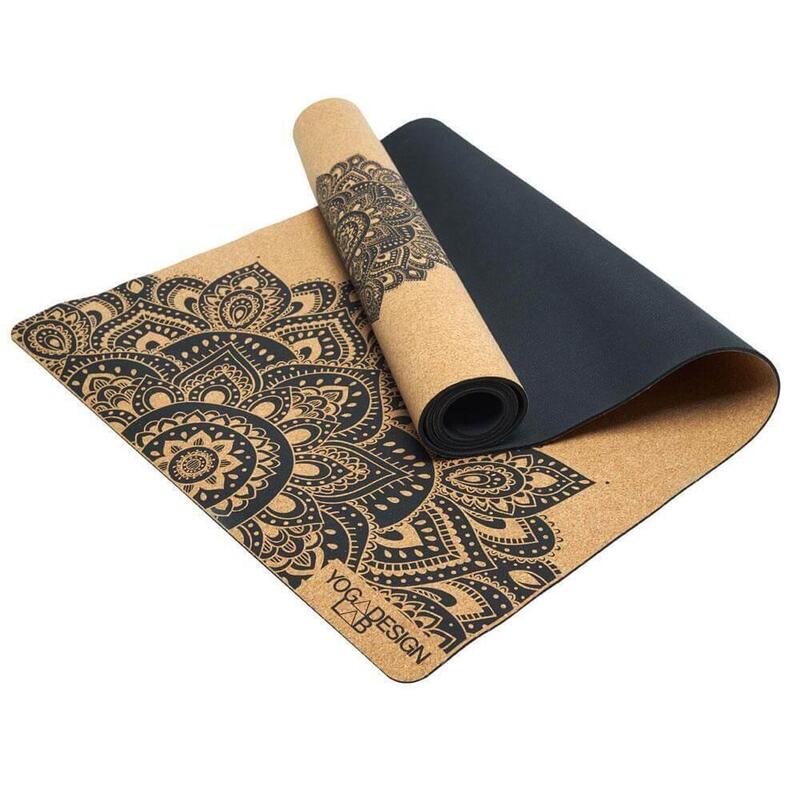 Saltea de yoga din plută Yoga Design Lab 3,5 mm - Mandala Negru