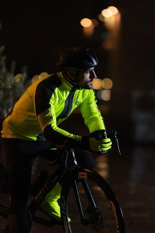 Kurtka rowerowa zimowa męska Rogelli Essential Hi Vis 5/6